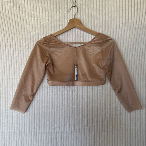 SKIMS Barely There Open Bust Arm Shaper Shapewear Clay Size Medium NWT - Picture 3 of 10